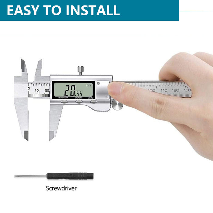 Tilswall Stainless Steel Vernier Caliper Digital Micrometer