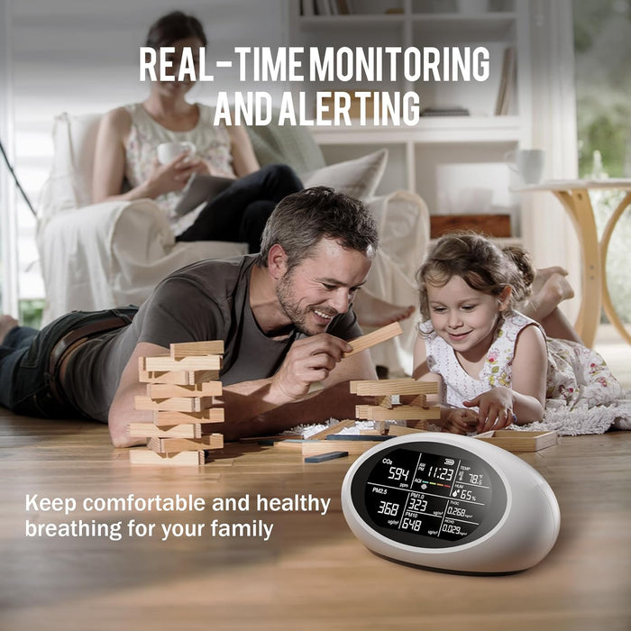 Tilswall 10 in 1 Professional Air Quality Monitor Indoor