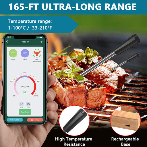 165ft long range smart wireless meat